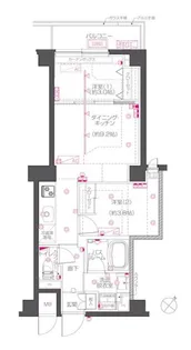 ZOOM下丸子【2階】の間取り