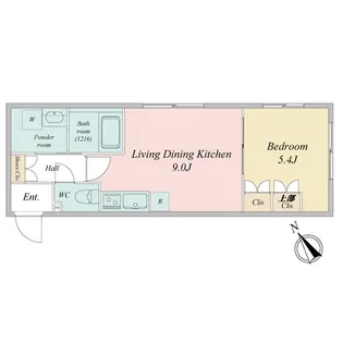 ラヴィエール清澄ガーデンテラス【2階】の間取り