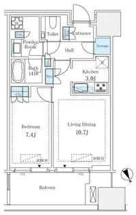 麻布台ヒルズレジデンスB棟【10階】の間取り