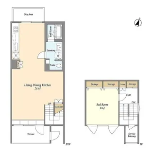 Hygge【-1階】の間取り