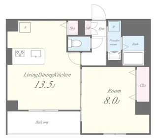 TSレジデンス東陽町【2階】の間取り