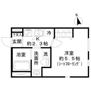 STRIPES東大井【2階】の間取り