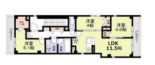 MONT NOIR大岡山【3階】の間取り