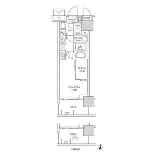 ブルックサイドレジデンス木場【9階】の間取り