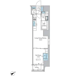 アーバネックス浅草橋フロント【14階】の間取り