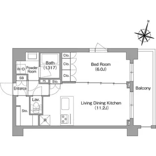 コンフォリア・リヴ南六郷【3階】の間取り
