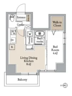 グランカーサ住吉Ⅱ【9階】の間取り