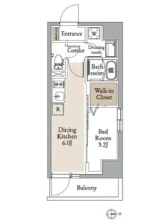 グランカーサ住吉Ⅱ【10階】の間取り