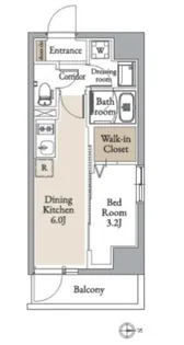 グランカーサ住吉Ⅱ【8階】の間取り