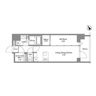 シーズンフラッツ大森西【4階】の間取り