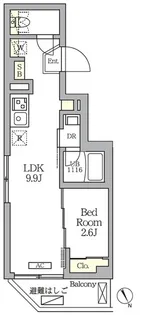 クラリティア馬込【2階】の間取り