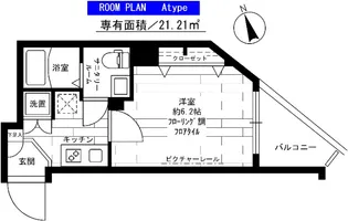 ステージファースト三軒茶屋アジールコートII【6階】の間取り