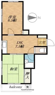 メゾンド池上【2階】の間取り