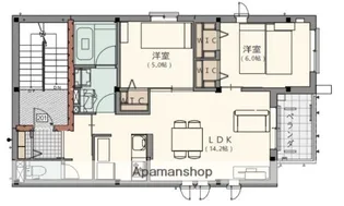 アーバンプレジオ大森北【201号室】の間取り
