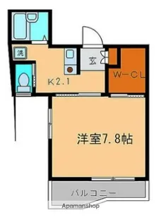 KSFLAT白金台【3階】の間取り