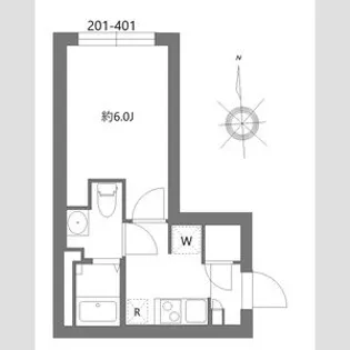 シティウォーク荏原中延【2階】の間取り