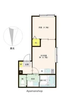 ハーモニーテラス池上F【1階】の間取り