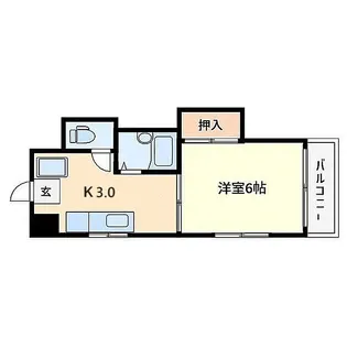 サンハイムたまち【3階】の間取り