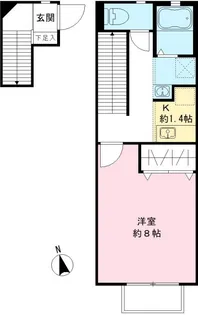 THE NORTH 等々力【203号室号室】の間取り