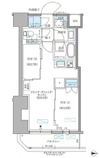 パークアクシス住吉ガーデンスクエア【10階】の間取り