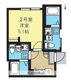 プレナ蒲田【302号室】の間取り