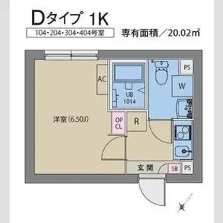 AXIA MーCITY武蔵小山【1階】の間取り