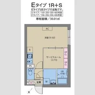 AXIA MーCITY武蔵小山【3階】の間取り