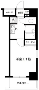 メインステージ茅場町【2階】の間取り