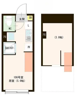MIKI【106号室号室】の間取り