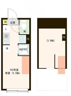 MIKI【103号室号室】の間取り