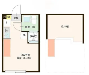 MIKI【202号室号室】の間取り