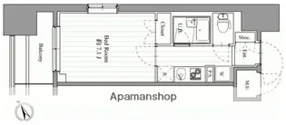 スペーシア梅屋敷【706号室号室】の間取り