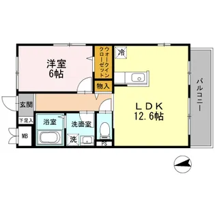仲六郷ガーデン【3階】の間取り