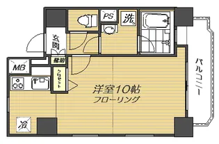 アデッソ大森【402号室】の間取り