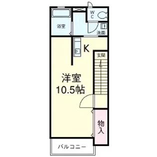 シャルム大森【2階】の間取り
