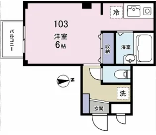 ドルフ武蔵新田【1階】の間取り