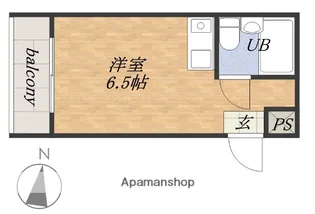 不二ハイツ【3階】の間取り