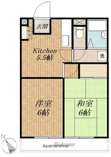 グランデューク西大井【3階】の間取り