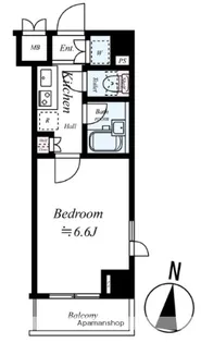ルーブル東蒲田弐番館【1階】の間取り