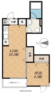 第2シャトレー青山【302号室】の間取り