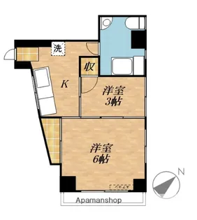 山内ビル【403号室】の間取り