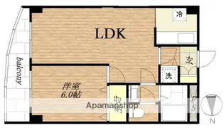 パークハイムD【8階】の間取り