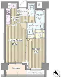 リベルテ月島【10階】の間取り