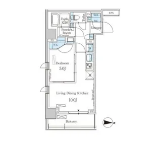 パークアクシス菊川【7階】の間取り