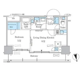 パークアクシス東陽町・親水公園【6階】の間取り