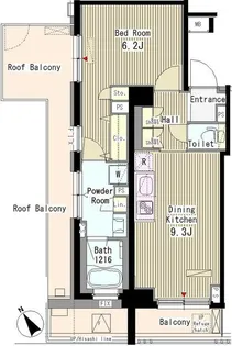 メルヴェーユ馬込【5階】の間取り