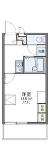 レオパレスマリオン【1階】の間取り