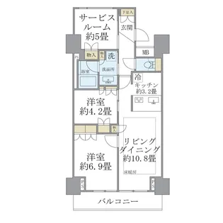 BRILLIA IST 東雲キャナルコート【3階】の間取り