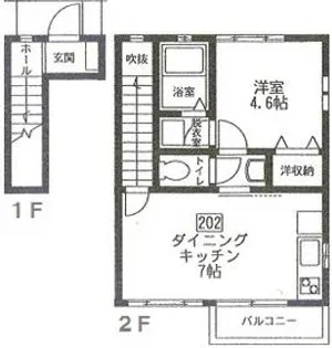 ミーアカーサ大和【202号室号室】の間取り