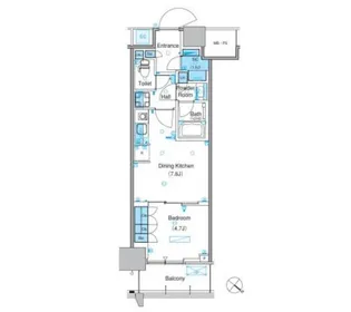 パークアクシス豊洲キャナル【9階】の間取り